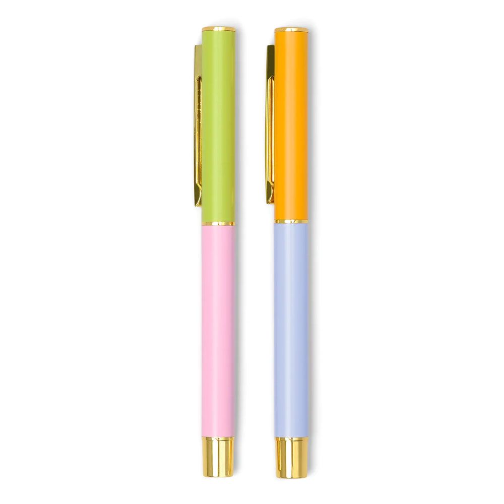 Colour Block Pens (Set of 2)