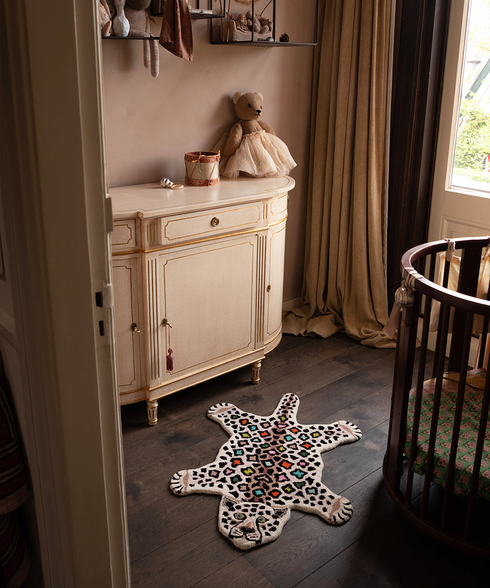 Hand-Tufted Disco Leopard Rug
