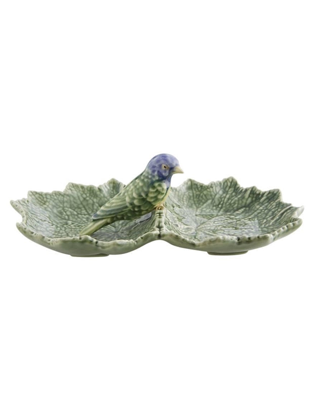 Ceramic Leaf-shaped Double Plate