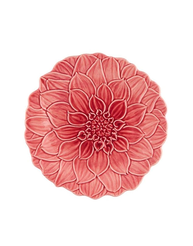 Pink Dahlia Maria Flor Dessert Plate