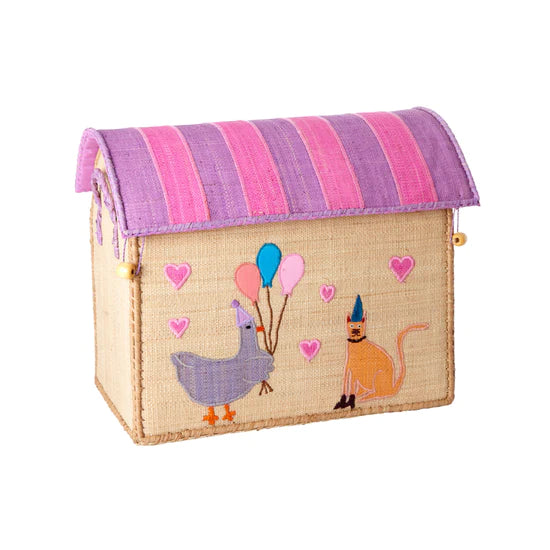 Party Animal Toy Raffia Baskets