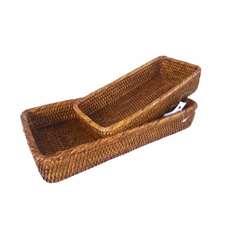 Rattan Bathroom Baskets (Set of 2)