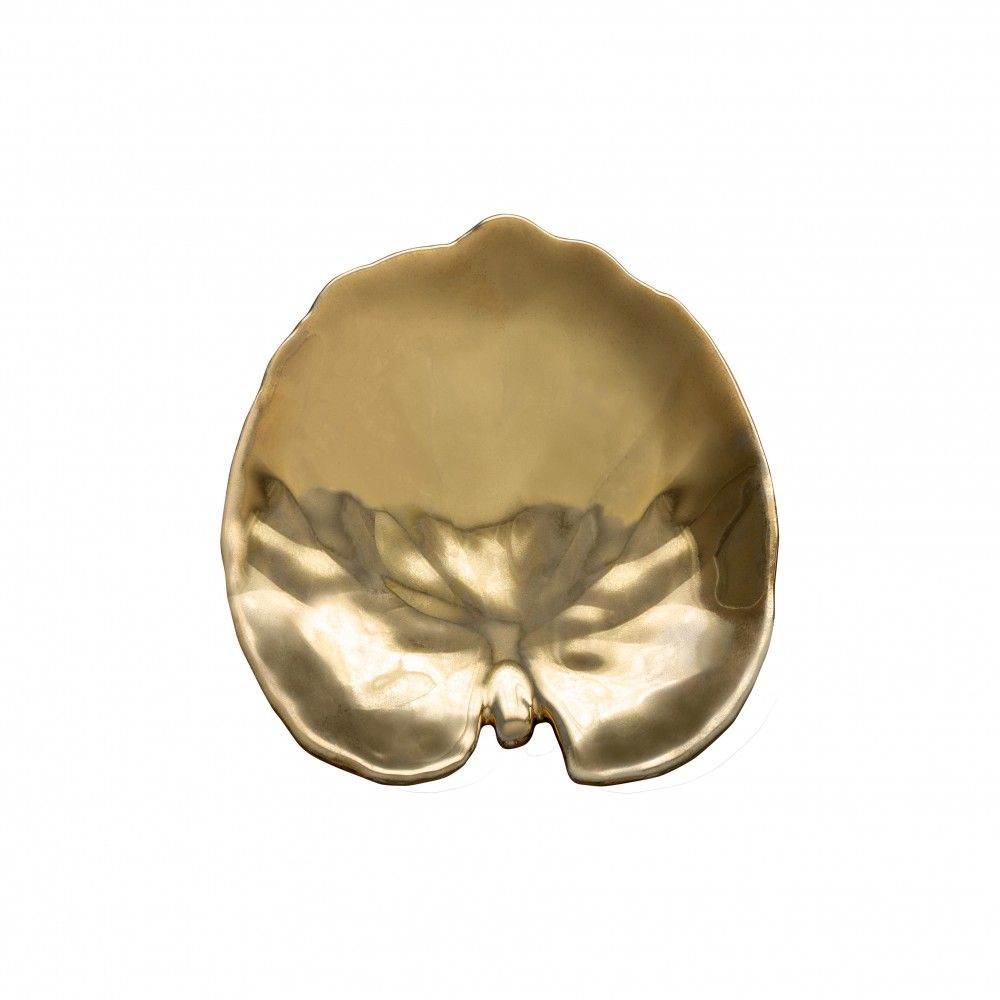 Riviera Alchemille Leaf Plate (Gold)